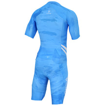 Mens Virtue Blue s/sleeve 2in1 Trisuit